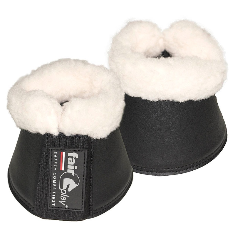 Fair Play “Trot” Neoprene Over Reach Bell Boots w/ Fur