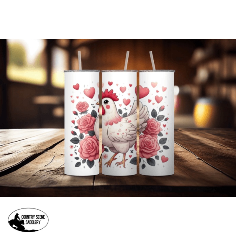 Love/ Valentine Chook Tumbler