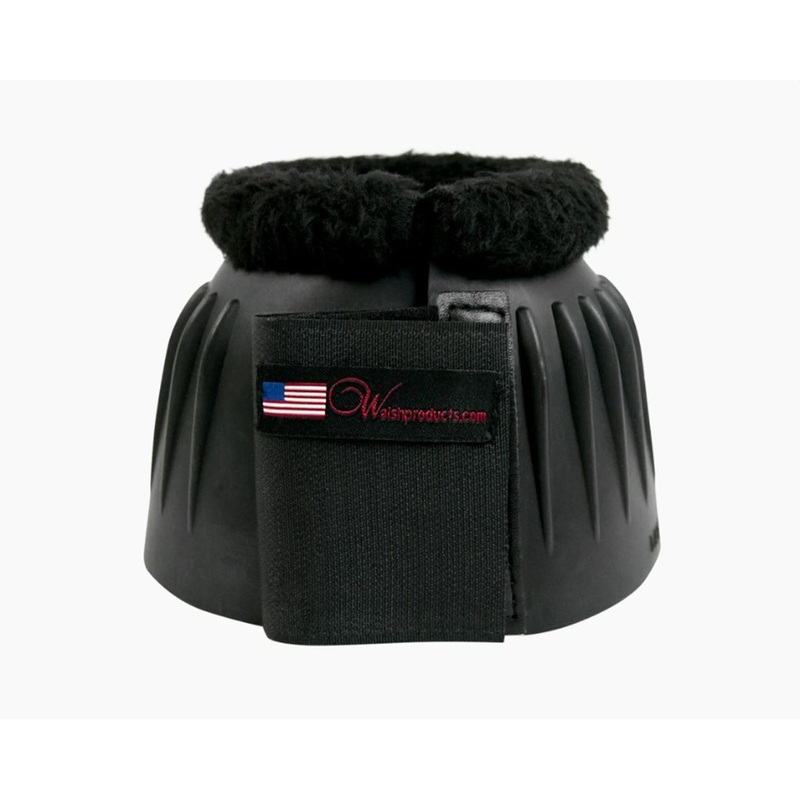 Walsh Velcro Bell Boot with Fleece Black Small