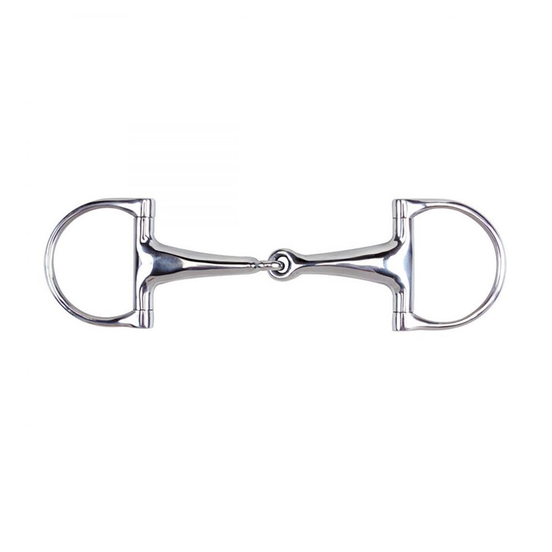 Korsteel Stainless Steel Featherweight Dee Ring Snaffle Bit 5″