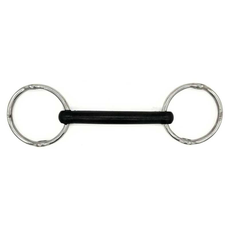 Jake Adams Hard Rubber Mullen Loose Ring Gag Bit 125mm