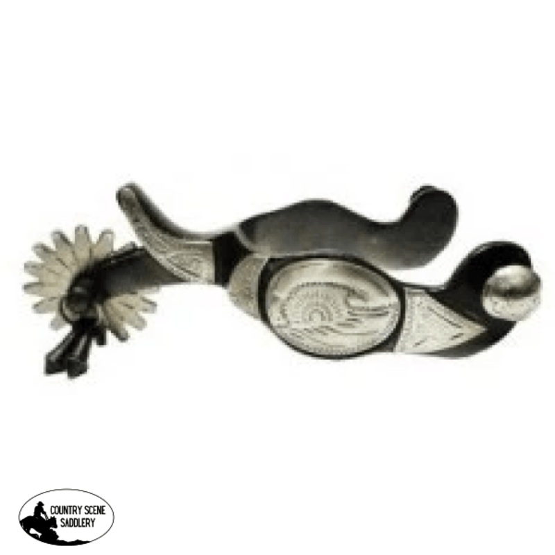08795 – Jingle Bob Black Show Spur Mens 2 Rowel