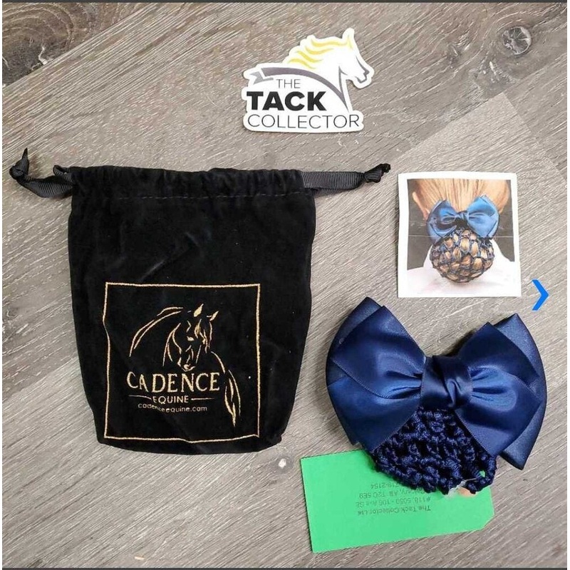 Hair Bow & Bun Cover, Clip, Bag *new Blue New