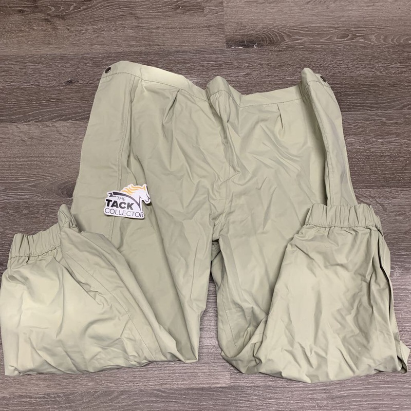 Rain Pants, snap sides *tag, marker, stains Med Tan New