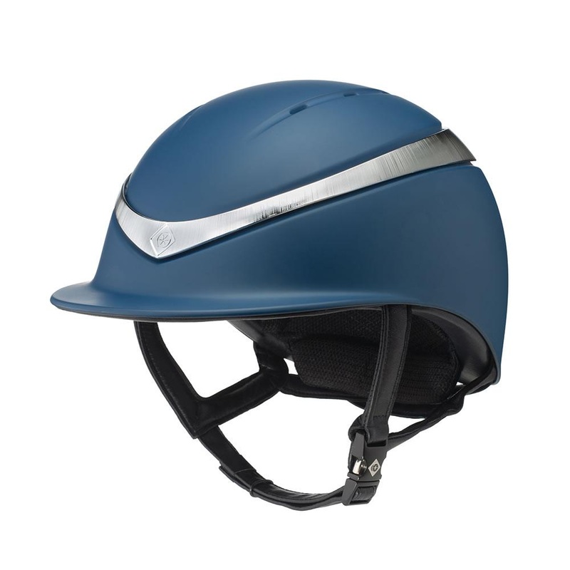 Charles Owen Halo Navy Matt/Platinum 53cm S
