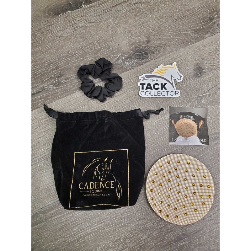 Elasticized Hair Bun Net, Bling, Scrunchie, Bag *new Blonde/Gold New