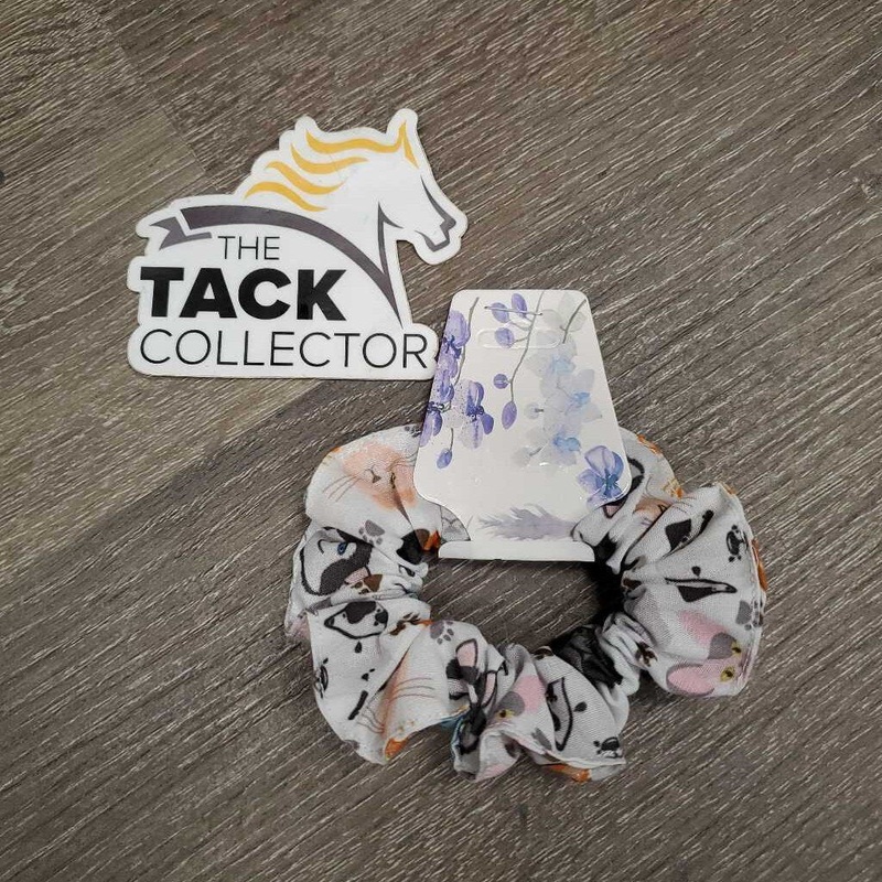 “Cats” Cotton Hair Scrunchie *new white/multi New