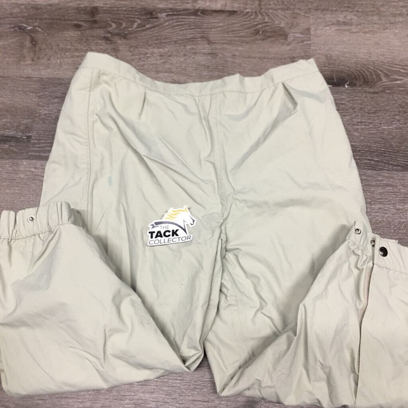 Show Rain Pants, snaps, zipper *like new, older L Tan New