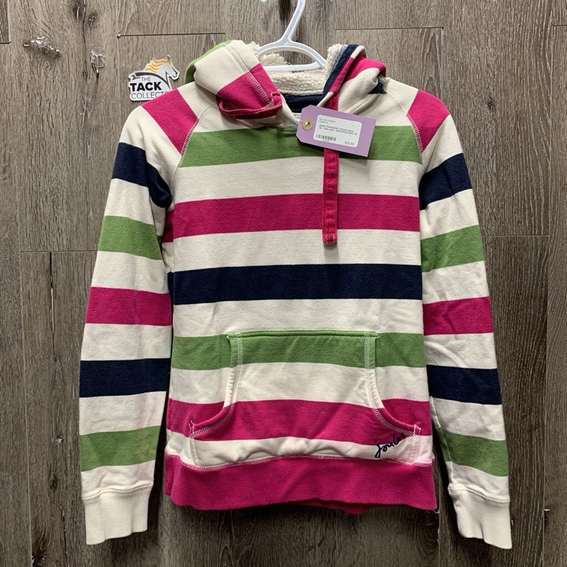 Sweatshirt, Fleece Hood *gc, rubs, pills XS White/Pink/Multi Used