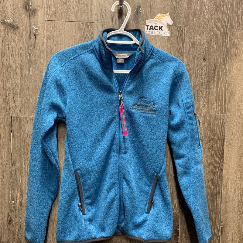 Light Knit Jacket, zipper, “RMSJ” *like new XS Blue New