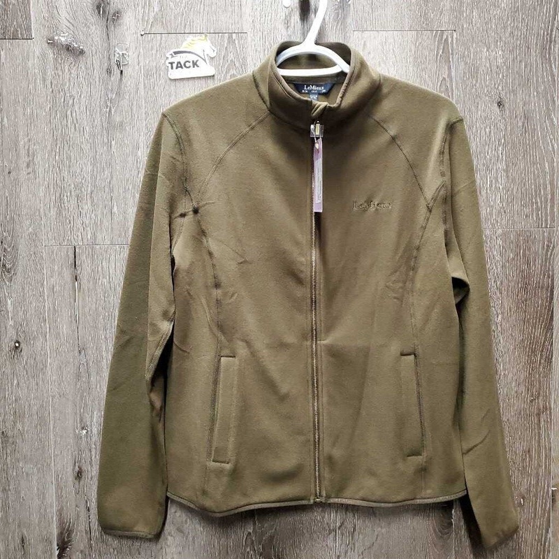 “Faye” Fleece Jacket, zipper, tag *new 6 Green Used
