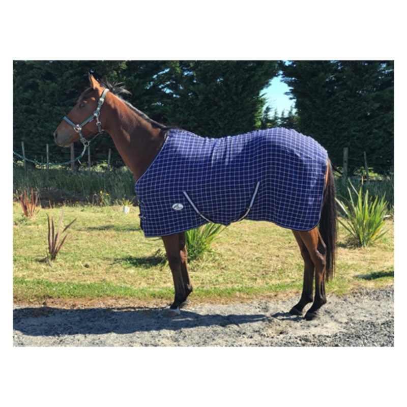 Darby Waffle Cotton Rug Navy/White 36