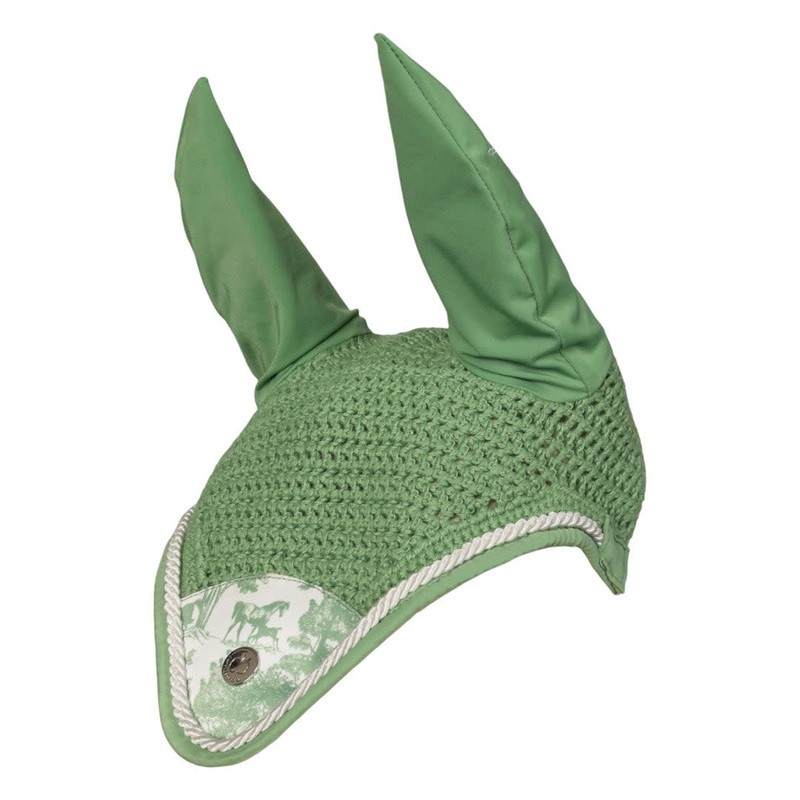 Dapplebay Fly Veil – Green Equestrian Toile