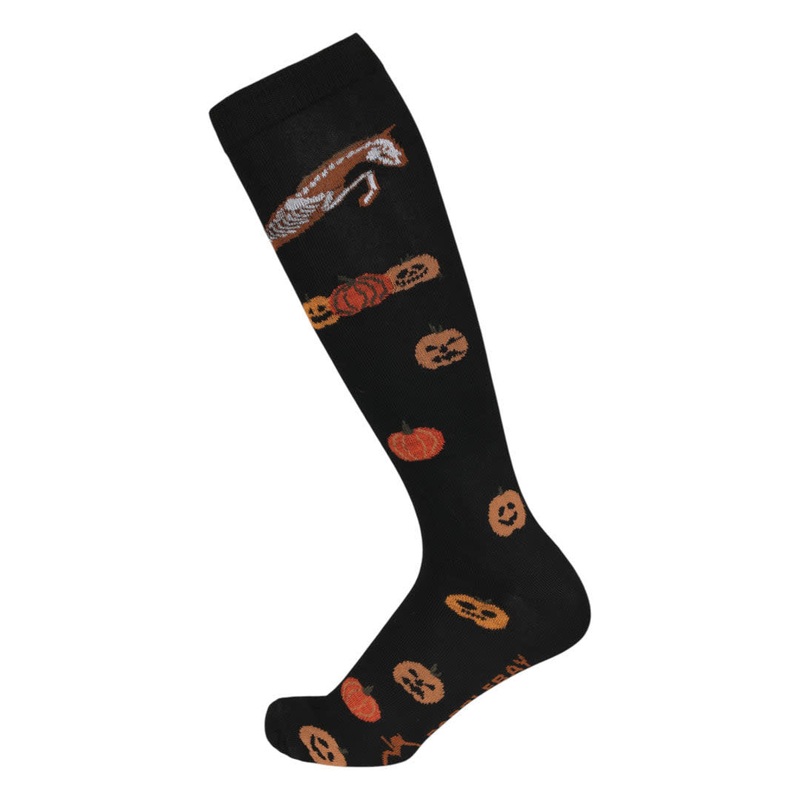 Dapplebay Womens Halloween Knit Boot Socks – Pumpkin Jumper