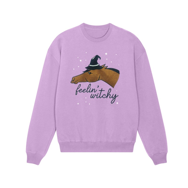 Dapplebay Womens Halloween Sweatshirt – Feelin Witchy