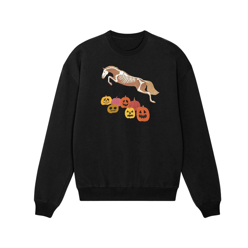 Dapplebay Womens Halloween Sweatshirt – Pumpkin Jumper