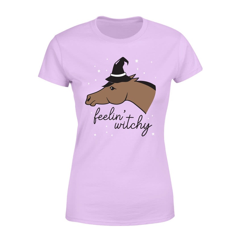 Dapplebay Womens Halloween Tee – Feelin Witchy