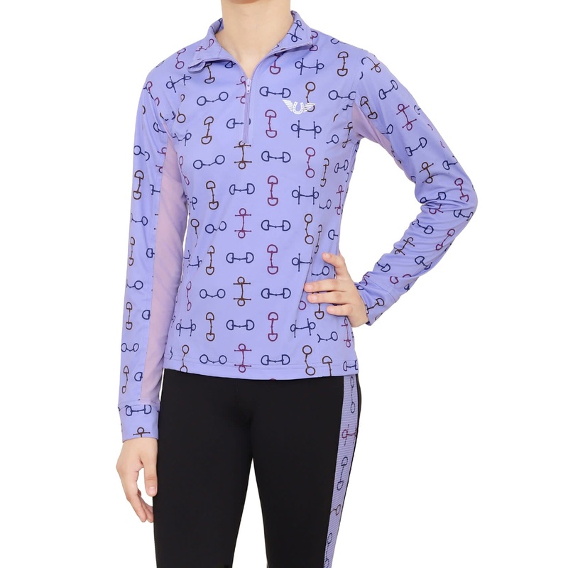 TuffRider Kids Snaffle Bits Sport Shirt – Blue