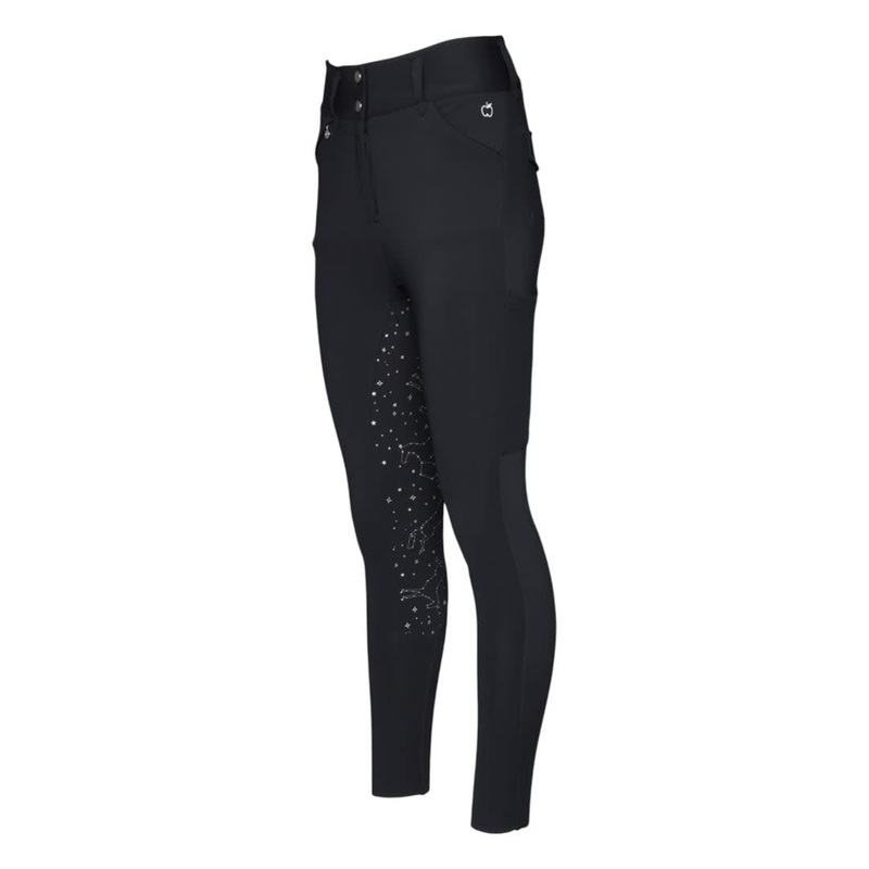 Dapplebay Womens Constellation Riding Breeches – Black
