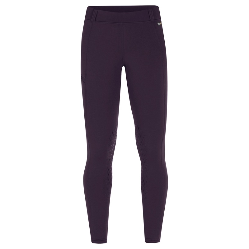 Kerrits Kids Power Stretch Knee Patch Pocket Tights – Plumnoir