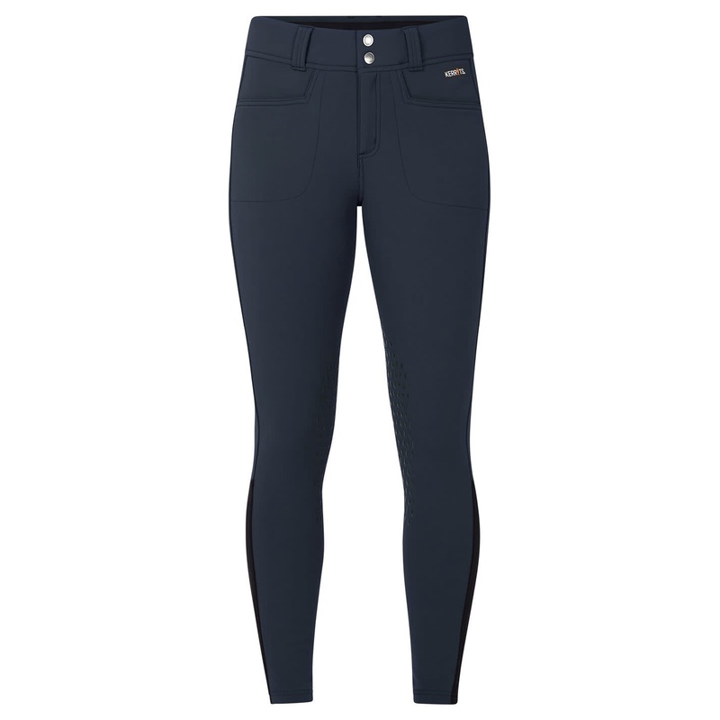 Kerrits Womens 3-Season Tailored Knee Patch Breeches – Galaxy Blue