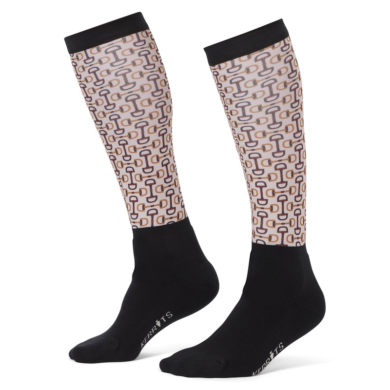 Kerrits Womens Dual Zone Boot Socks – Vanilla Bit of Color