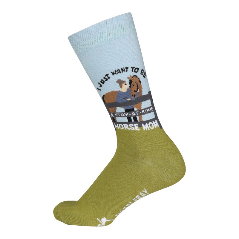 Dapplebay Womens Knit Crew Socks – Horse Mom