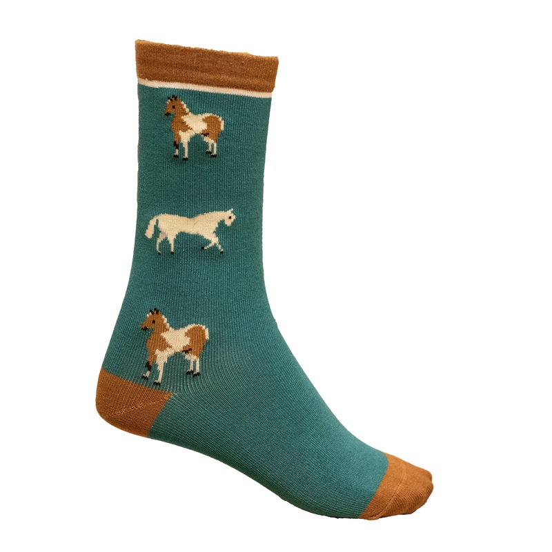Shires Aubrion Womens Bamboo Ankle Socks – Blue Horse