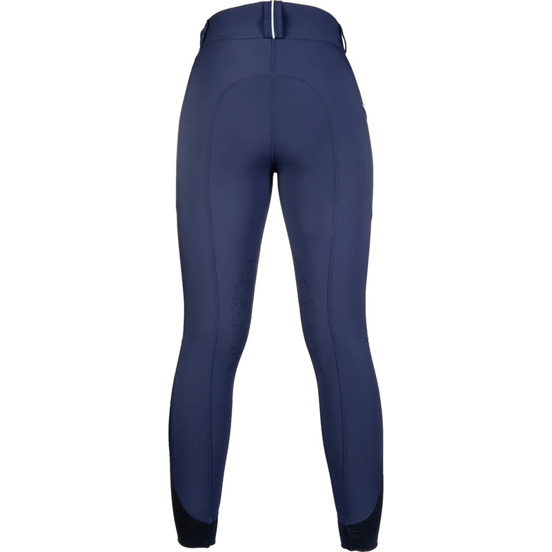 HKM Kids Comfort Flo Silicon Knee Patch Breeches – Deep Blue