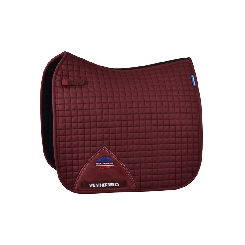 Weatherbeeta Prime Air-Tec Dressage Saddle Pad – Burgundy