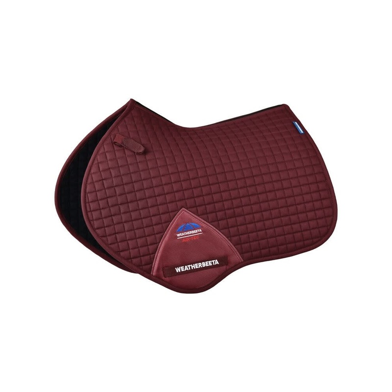 Weatherbeeta Prime Air-Tec Jump Shaped Saddle Pad – Burgundy