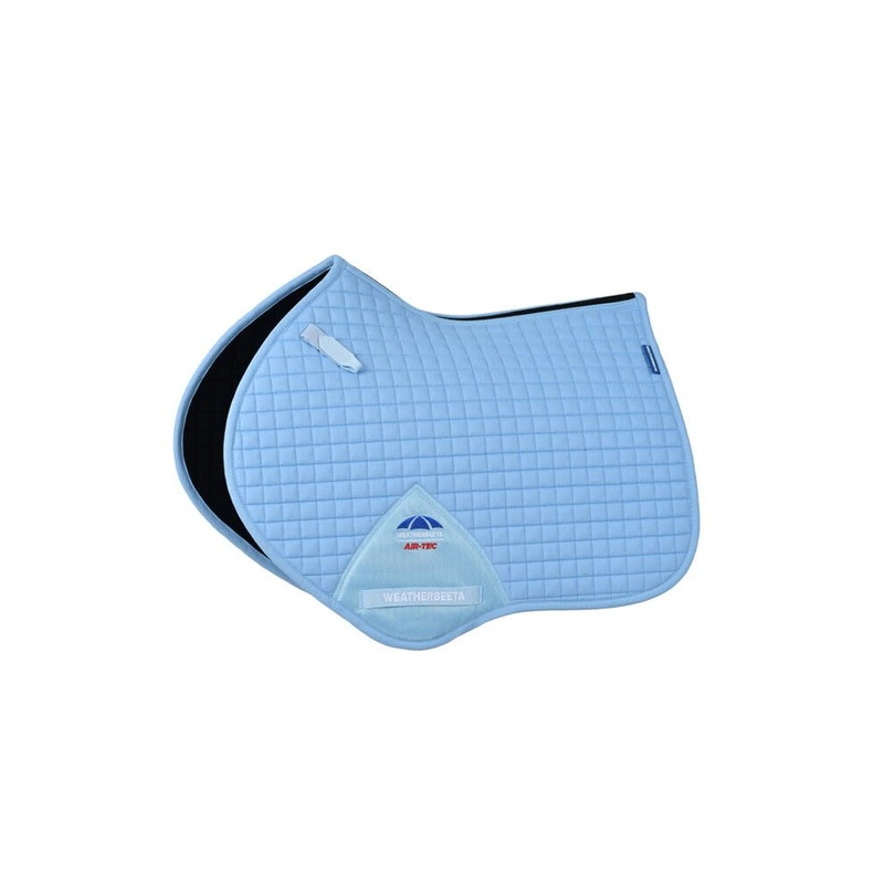 Weatherbeeta Prime Air-Tec Jump Shaped Saddle Pad – Sky Blue
