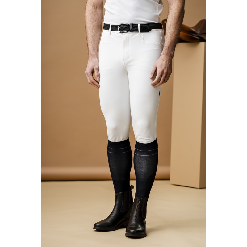 Alessandro Albanese Mens Vico Breeches – White