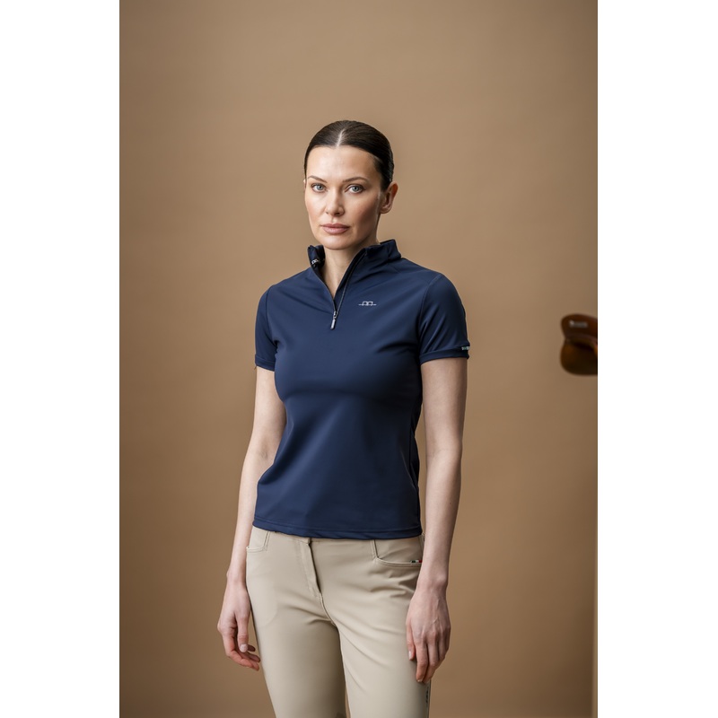 Alessandro Albanese Womens Gia Tech Quarter Zip – Navy