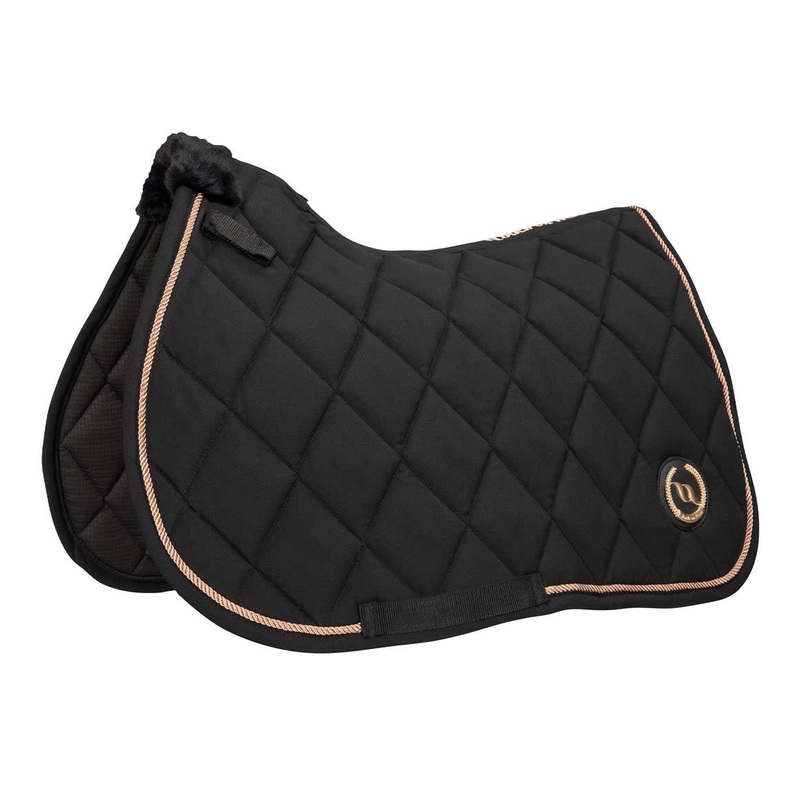 Back on Track Haze Collection All Purpose Saddle Pad – Black/Rose Gold