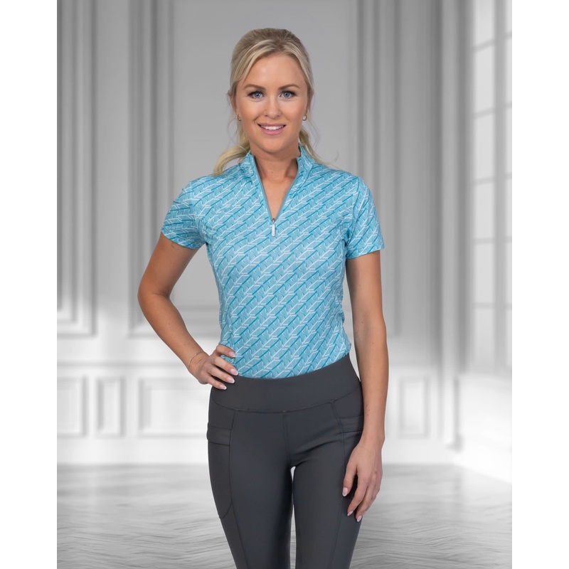 Tredstep Womens Sligo Pro Short Sleeve Shirt – Topaz