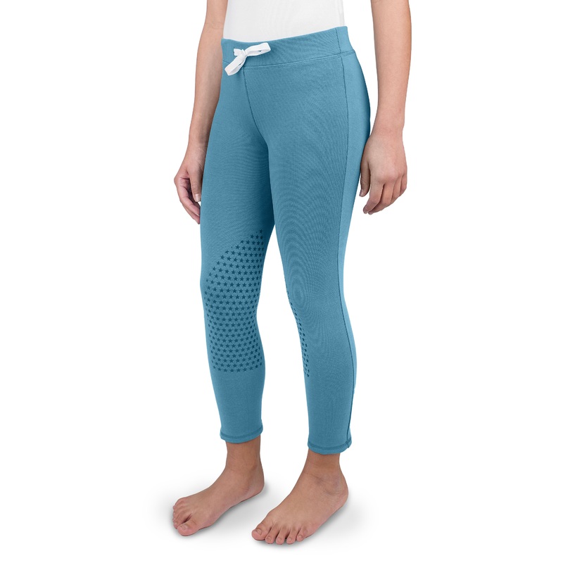 Equistar Kids Rider Tights – Teal Blue