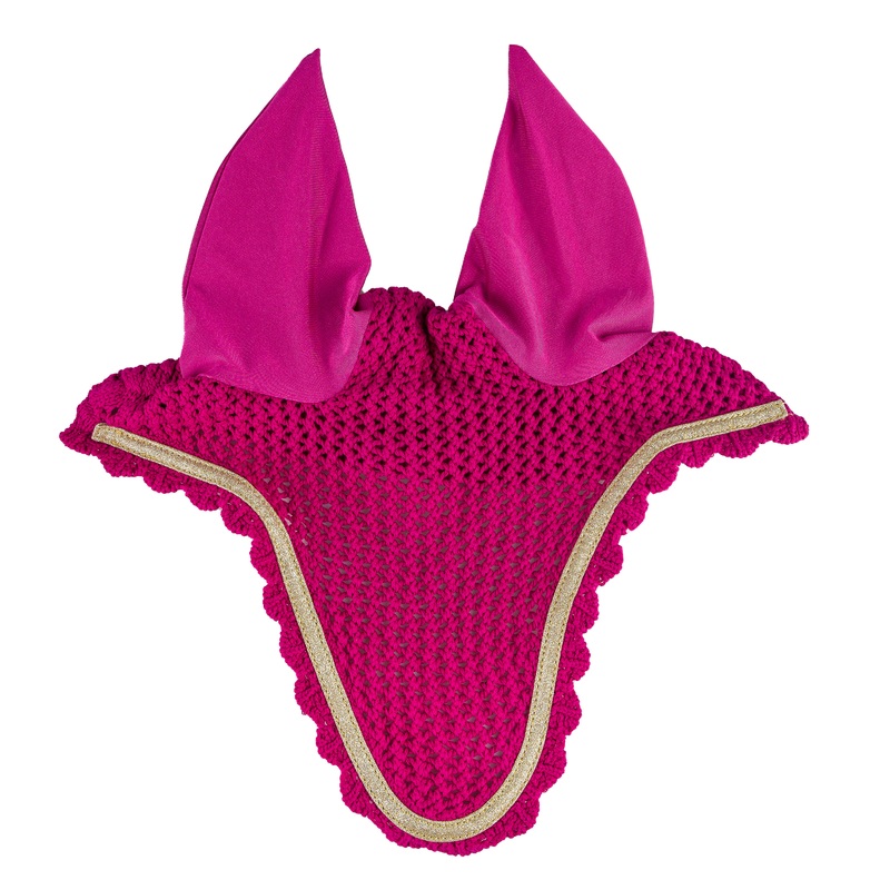 Romfh Glitter Knit Bonnet – Sorbet/Gold Trim