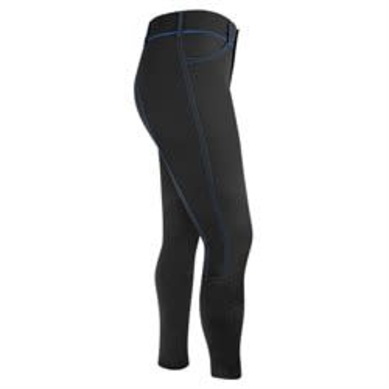 Irideon Womens Zanzibar Techfleece Knee Patch Breech – Black/Cobalt