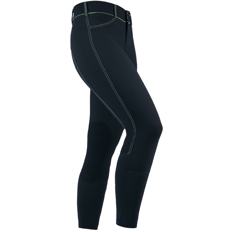 Irideon Womens Zanzibar Knee Patch Breeches – Navy/Apple