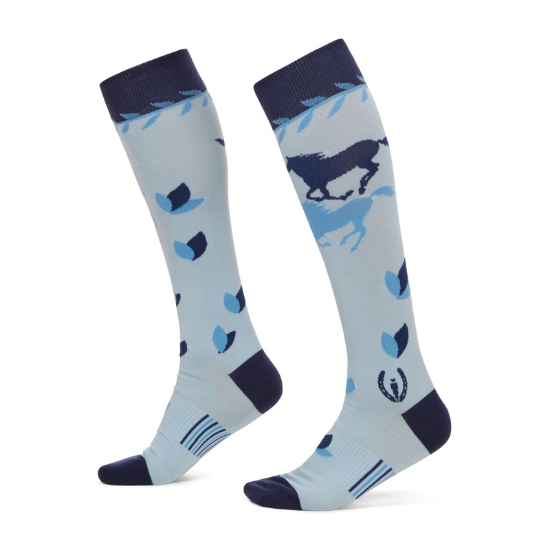 Kerrits Womens On The Double Knee Hi Socks – Skyline