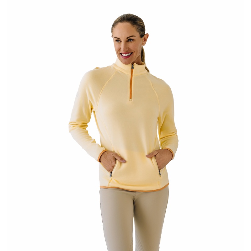 Ovation Womens Half Zip Riding Fleece – Gold Finch