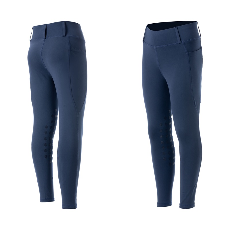 Equinavia Kids Classic Knee Patch Riding Tights – Deep Blue