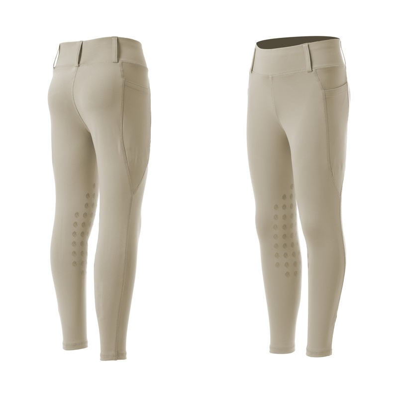 Equinavia Kids Classic Knee Patch Riding Tights – Tan