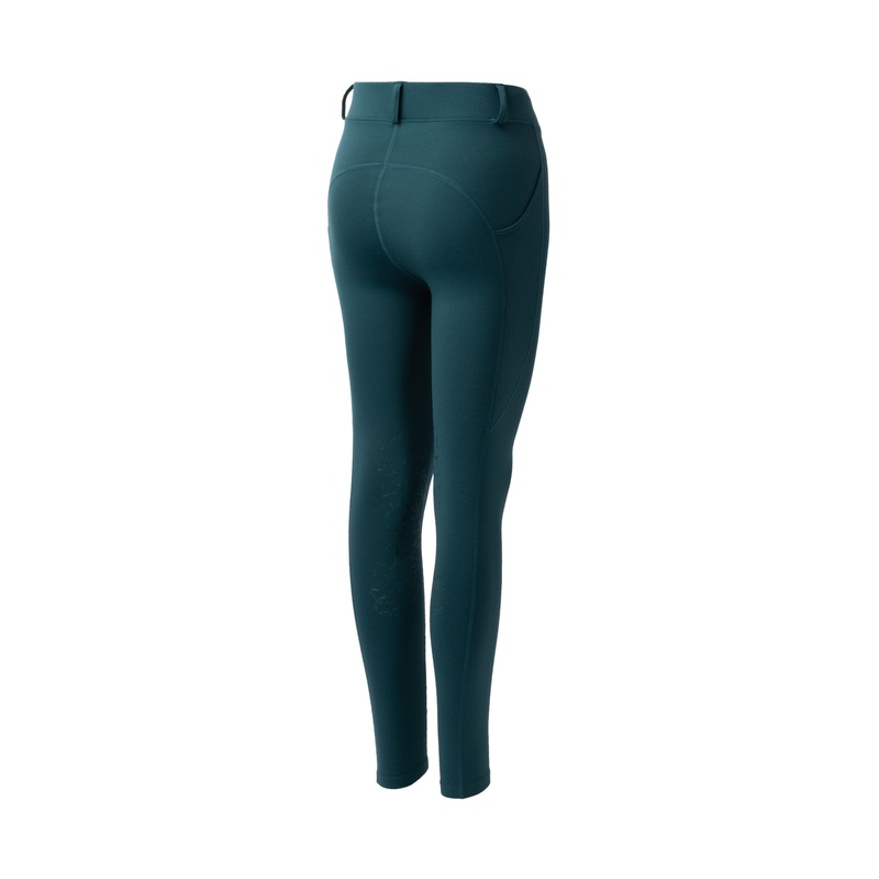 Horze Kids Dea Winter Thermo Knee Patch Tights – Dark Sea Green