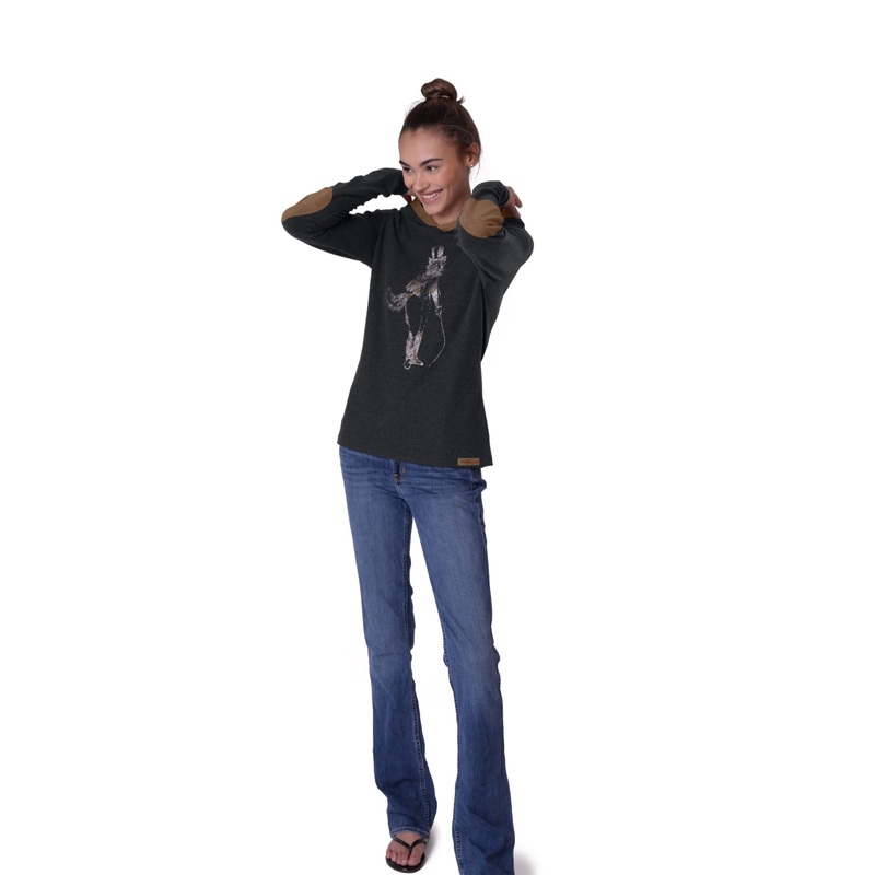 Chestnut Bay Womens Rider Lounge Hoodie – Almost Black Artful Dodger