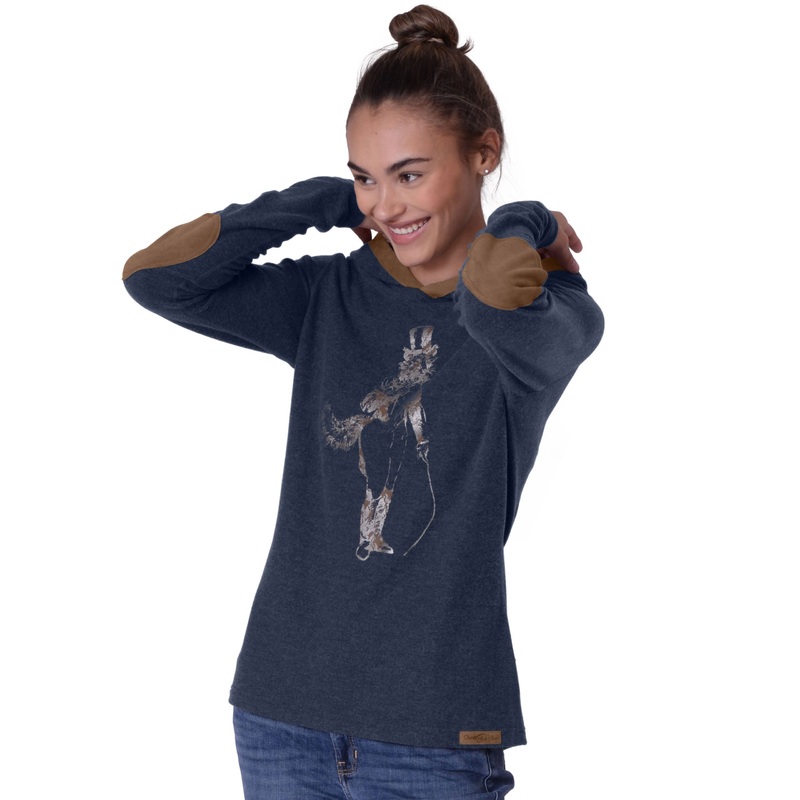 Chestnut Bay Womens Rider Lounge Hoodie – Dark Navy Artful Dodger