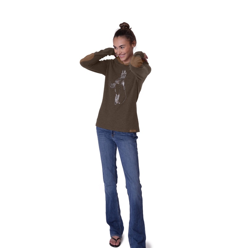 Chestnut Bay Womens Rider Lounge Hoodie – Dark Truffle Artful Dodger