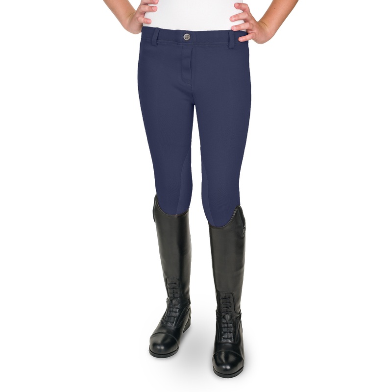 Equistar Kids Pull-On Breech – Navy
