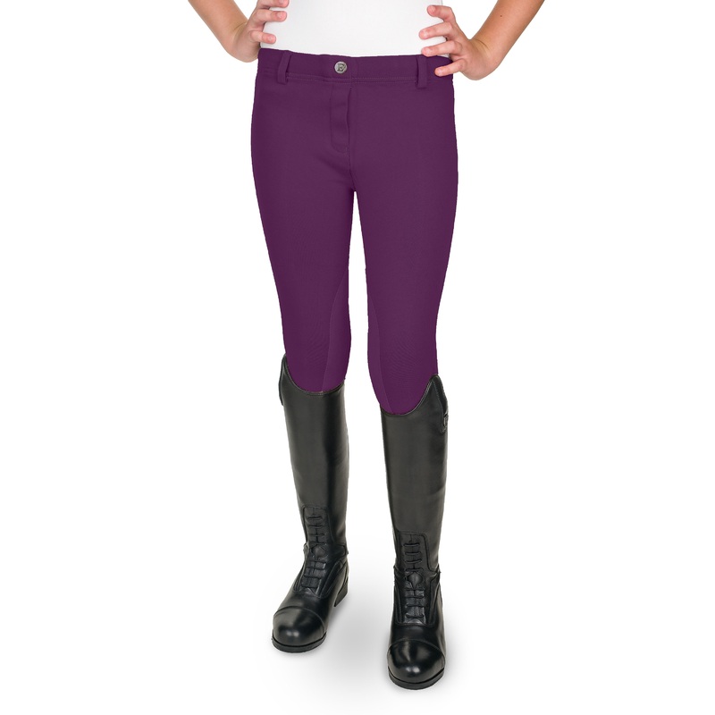 Equistar Kids Pull-On Breech – Purple Pop